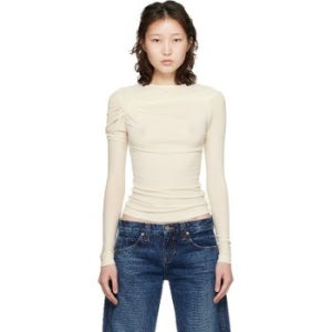 에이골디 오프 화이트 리사 티셔츠 261214F110018