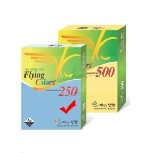 많이많이 플라잉칼라용지 250매 5색혼합 컬러용지 A4색상지