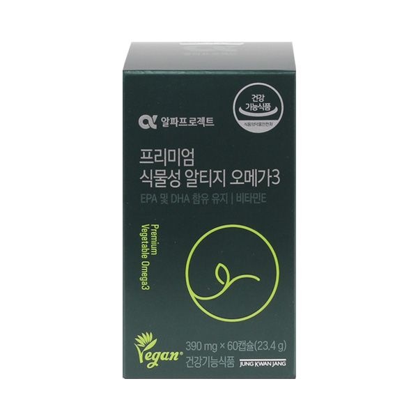 <b>정관장</b> [<b>정관장</b>]알파프로젝트 프리미엄 식물성 알티지<b>오메가3</b> 60캡슐(30일분)