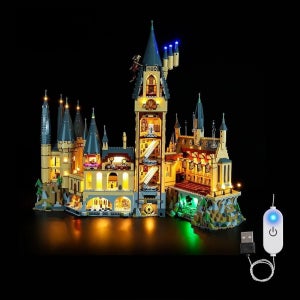 BrickSoul Light Up Kit Compatible with Lego Castle 71043 Building Set, Upgrade Wi빨강 Dimmable Lightin