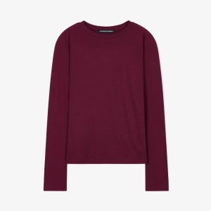 [38컴온커먼] Tencel Long Sleeve T-Shirts (Burgundy)