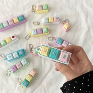 커스텀 키캡 키링 / 주문제작 키캡 만들기, 치치공작소