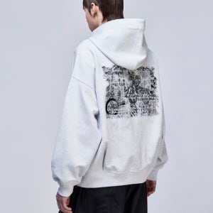 [송지오] 송지오 컬렉션 포에트리 엠브로이드 후드 라이트 멜란지 그레이 SH2TS714MG SH2TS714MG