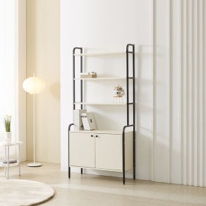 히트가구 H4473 여닫이 스틸 수납 선반장 840 2colors