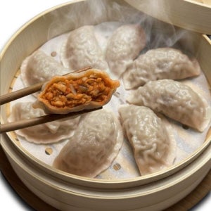 진짜냉동상회 매콤 쫀득한 얇은피 김치 왕만두 1.2kg