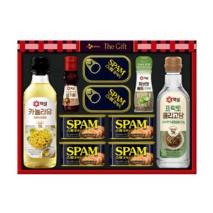 CJ제일제당 특별한선택B호 선물세트 1박스(4세트) 스팸 카놀라유 참기름 올리고당 식용유 복합 설 추석 명절 선물