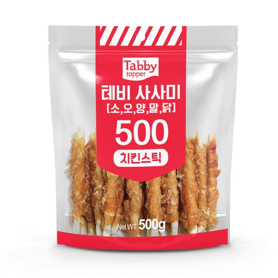 테비 사사미 치킨스틱 500g 강아지간식