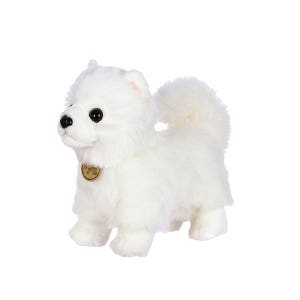 [오로라월드] NEW 미요니 펫 애완동물 인형 화이트 포메라니안 (소) small