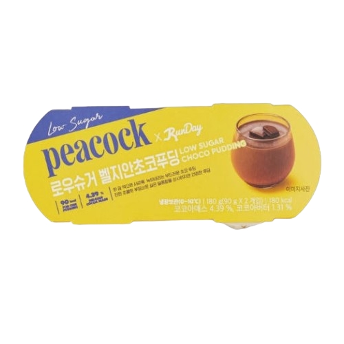 풍림푸드 PEACOCK 로우슈거 벨지안 초코푸딩