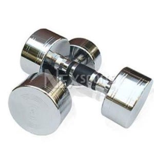 무쇠 덤벨 11kg 홈트 1P 아령 헬스 크롬