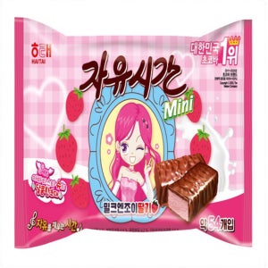 해태제과 미니자유시간 밀크엔조이 딸기 (405G)