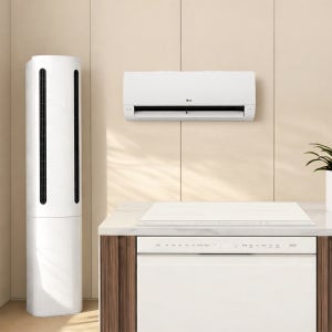 LG 디오스 오브제컬렉션 식기세척기 + LG 디오스 인덕션 + LG 휘센 오브제컬렉션 쿨 에어컨 2in1 (DUE5BGL1E + BEI3QKHLOE / 5BG1E-QKHE+FQ17