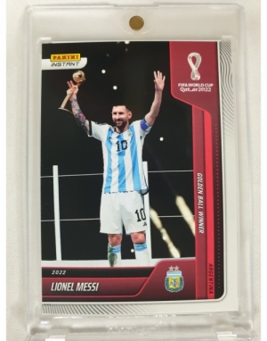 2022 PANINI INSTANT LIONEL MESSI 파니니 인스턴트 리오넬 메시 우승 기념 카타르 월드컵 축구 카드