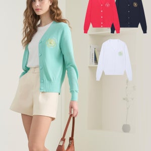 테드베이커 테드베이커 여성 아트웍 로고 니트 가디건 3종세트 (화이트+레드+블랙)