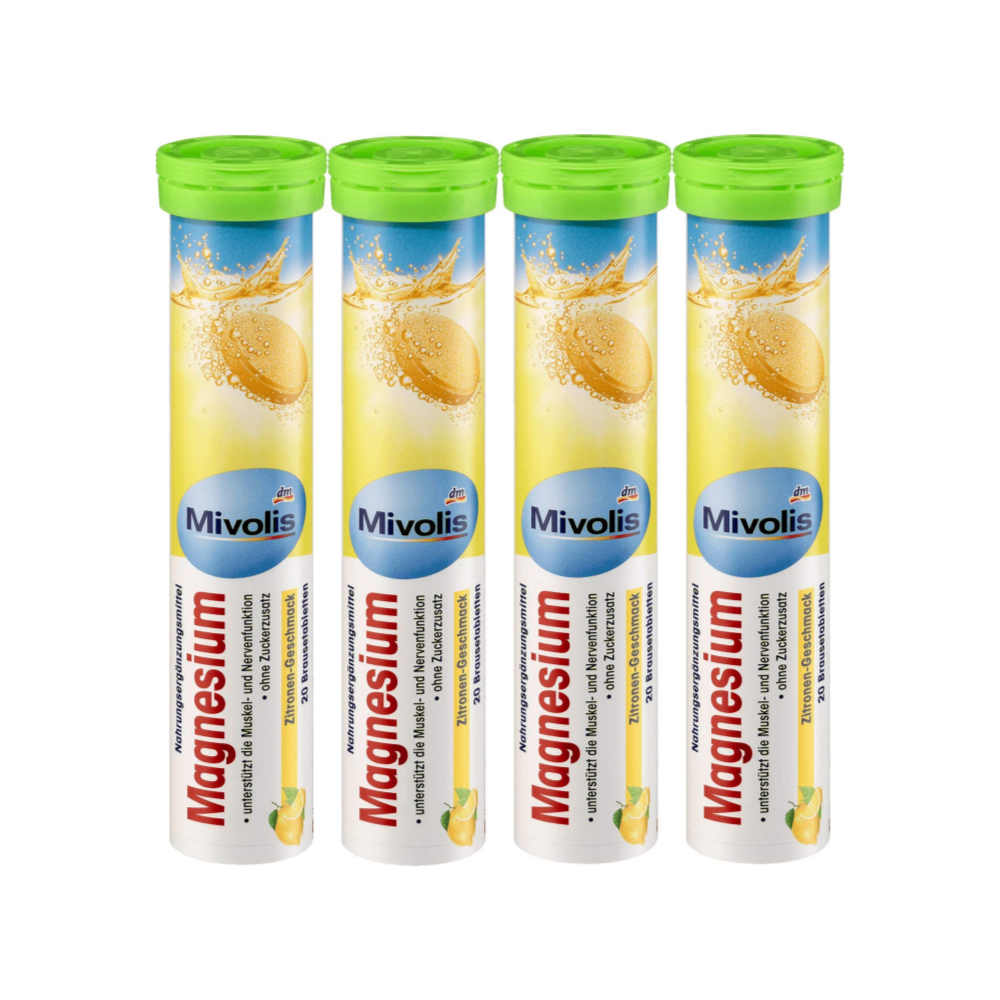 미볼리스 해외 (4팩 구성)독일 Mivolis 미볼리스 <b>마그네슘</b> 발포정 20개입