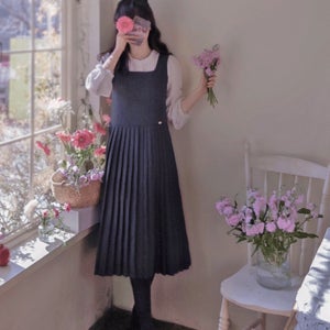 안나벨리 맵시주름 단아한핏 세련미 원피스 [size:F(44~55)]