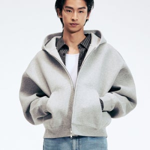 [티엔지티] Oversize Hoodie Zip-Up (Melange Grey) TNTS6E101G2 TNTS6E101G2