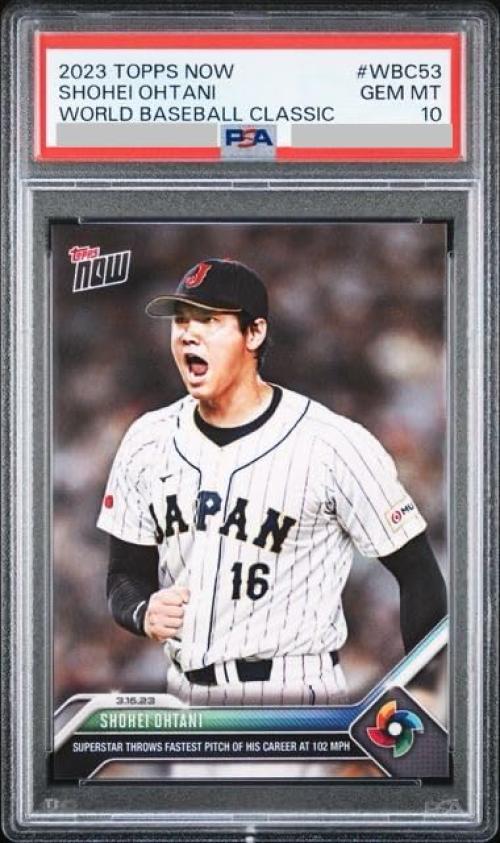 [PSA감정품] 오타니 쇼헤이 #WBC-53 102마일 기념 카드 PSA10