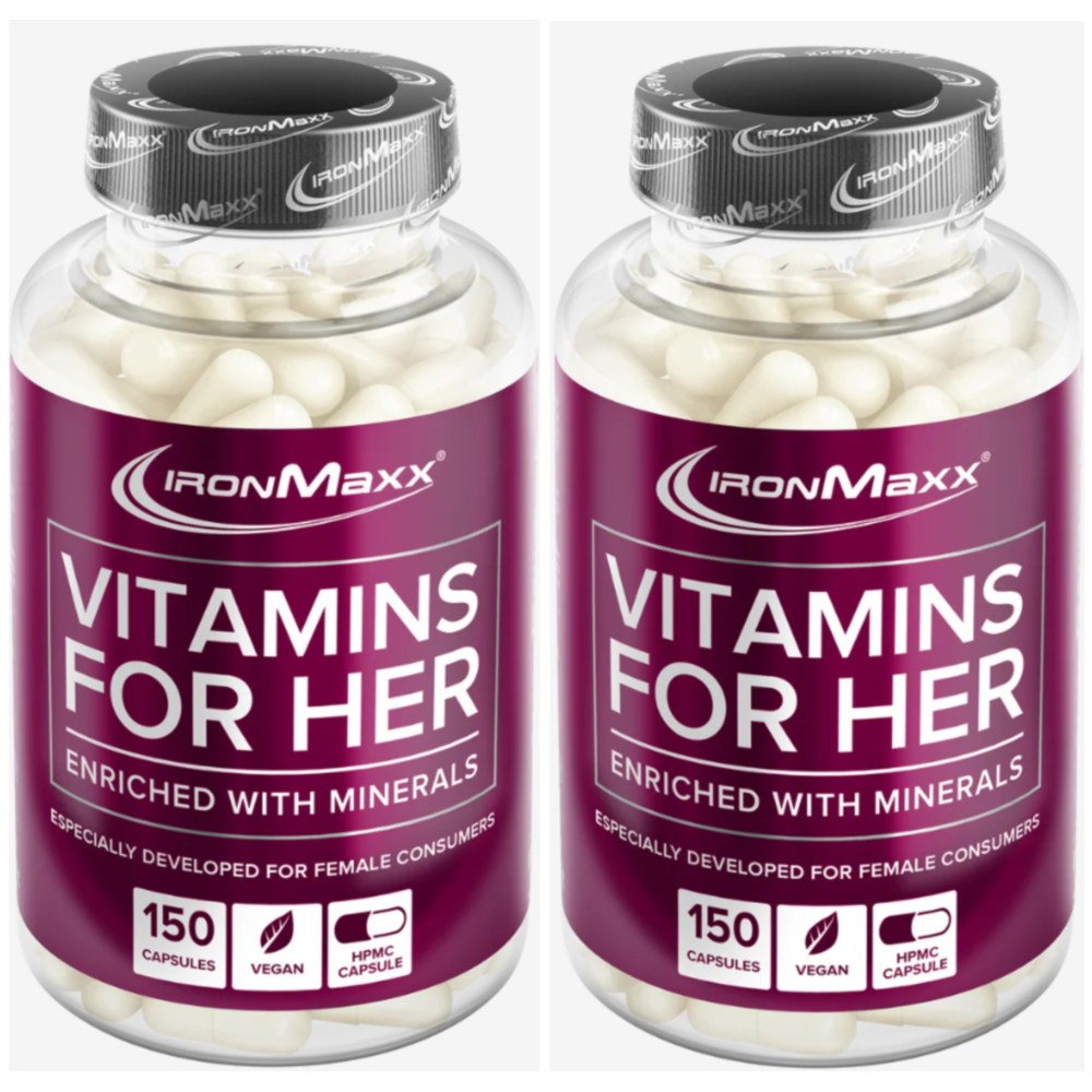 <b>아이언맥스</b> 여성용 종합비타민 150캡슐 2개 비오틴 <b>엽산</b> 비타민C