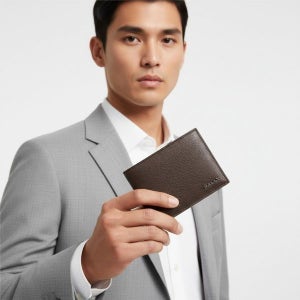 발리 빌포드 투톤 남성 반지갑 로고메탈 MLW08H VT985 I8Z1P BIFOLD 6CC 1589099