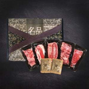 [맛춤에프앤디] 소고기 모둠 선물세트 1kg (갈비살+살치살+토시살+부채살+우삼겹) 간장소스 2개 증정 생산