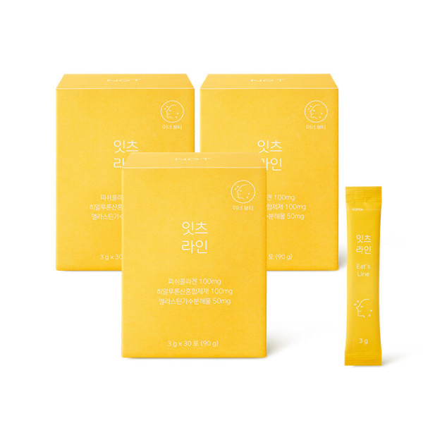 NGT 잇츠 라인 30포 3박스 네츄럴굿띵스 이너뷰티 V라인 피부 밸런스 항산화 콜라겐