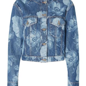 펜디 플로럴 프린트 크롭 데님 자켓 블루 FLF817 ASMD F1SAT FLF817ASMDF1SAT DENIM JACKET 150944169