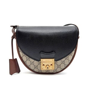 구찌 [구찌] [중고명품] 수프림 패드락 반달 숄더백 스몰 644524 L861271