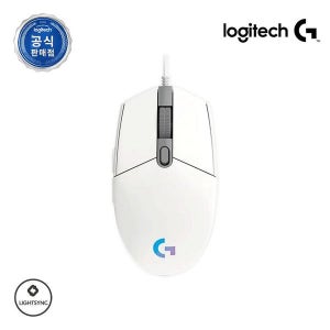 [하나커머즈] 로지텍코리아 공식 G102IC 2세대 유선 게이밍 마우스 [벌크] 화이트