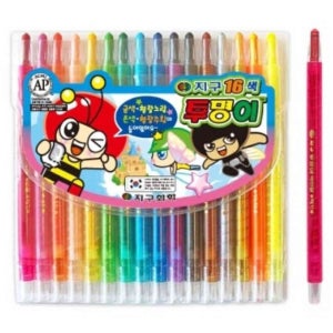 많이많이 16색 색연필세트 그림색연필 어린이미술