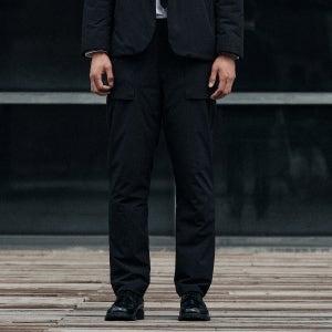 하이브리드 패딩 팬츠 블랙 (스트레이트핏)