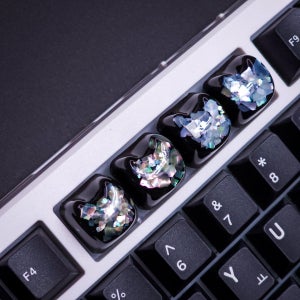 고급스러움 끝판왕, 블랙 자개 키캡🌠포인트키캡🌌, 꾸로 (KKURO)