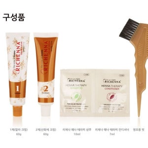 HOOT 리체나 헤어염색약 칼라 크림 헤나 5N 자연갈색