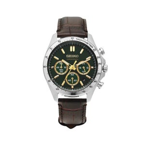 [패션플러스][세이코]세이코 SBTR017 스피릿 크로노그래프 라운드 남성 가죽시계