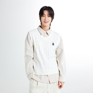 [스파오](우디) 케이블 브이넥 베스트 SPKVF12C53