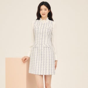 [롯데백화점] JJ지고트 슬리브리스 펄 트위드 원피스 GP2A0OP271 LE1220879499