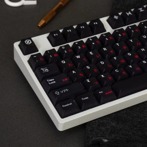 GMK WOB 빨간색 키릴 PBT 129 키 염료 승화 체리 프로필 키 캡 기계식 키보드 용 일본 성격 키 캡