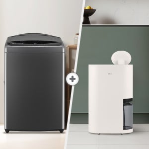 LG 통돌이 세탁기 + LG 휘센 오브제컬렉션 제습기 T19MX8A + DQ214MEGA