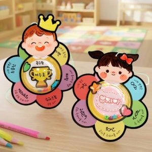 자기소개 목걸이 만들기 5set 새학기 어린이집 유치원 만들기 diy 키트 놀이