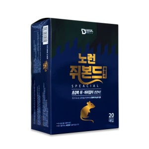 농사의달인 노런 쥐본드 스페셜 20매 쥐 퇴치 덫 파리 쥐끈끈이 트랩