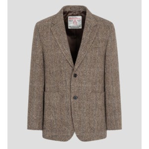 [빈폴 멘] 해리스 트위드 헤링본 윈도우체크 재킷  베이지 BC5911C11A