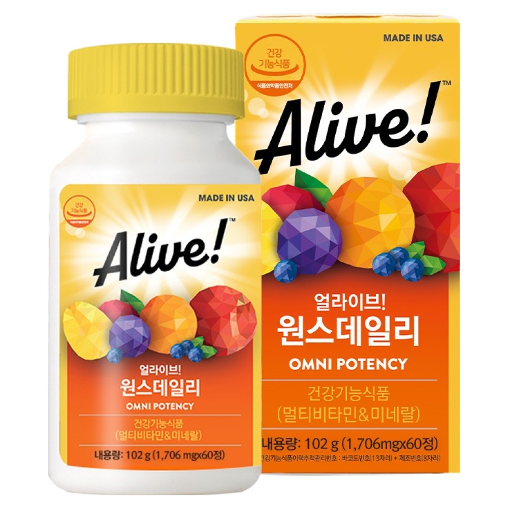 얼라이브 원스데일리 멀티비타민 60정 1개