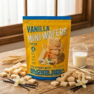 노브랜드 바닐라 미니웨하스