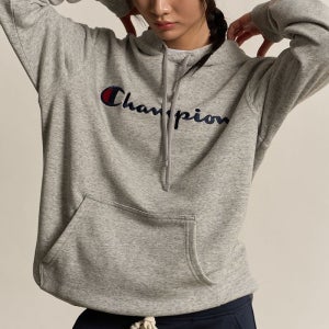 [국내 매장품] 챔피온 빅 스크립트 로고 후드 티셔츠 Normal Grey 187879