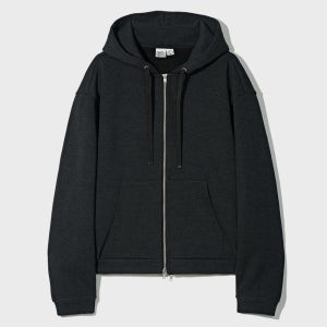 파르티멘토 기모 크롭 니트 후드 집업 py25224