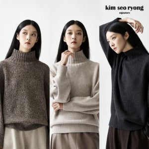 김서룡 25FW 울캐시 홀가먼트 로우게이지 니트[런칭 가격99,900원] TV상품
