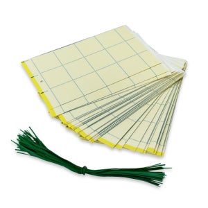 국내생산 왕흰나방 끈끈이 트랩 50매입 초 벼룩파리 날파리트랩