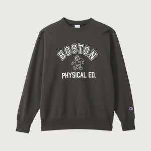 [국내 매장품] 챔피온 BOSTON 레귤러핏 크루넥 스웨트셔츠 Off Black 188135