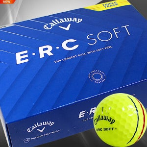 캘러웨이 ERC 소프트 트리플트랙 골프공 옐로우