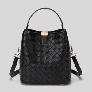 클래식 위빙 버킷백